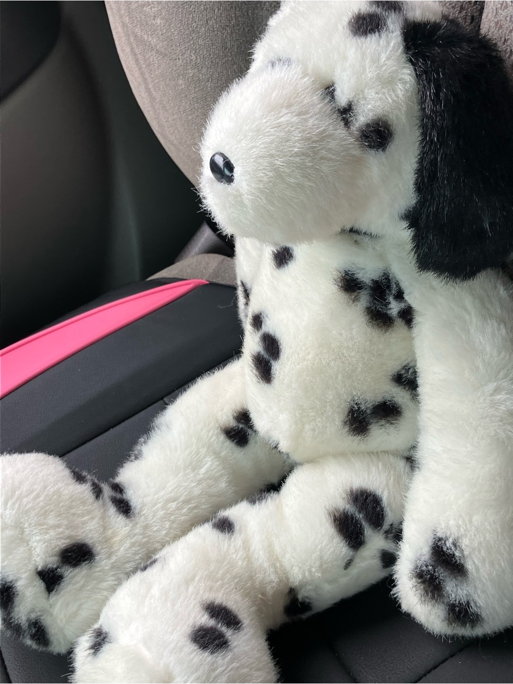 Vintage Dalmatian Dog 18 Inch Floppy Plastic Eyes Nose Stuffed Animal Plush